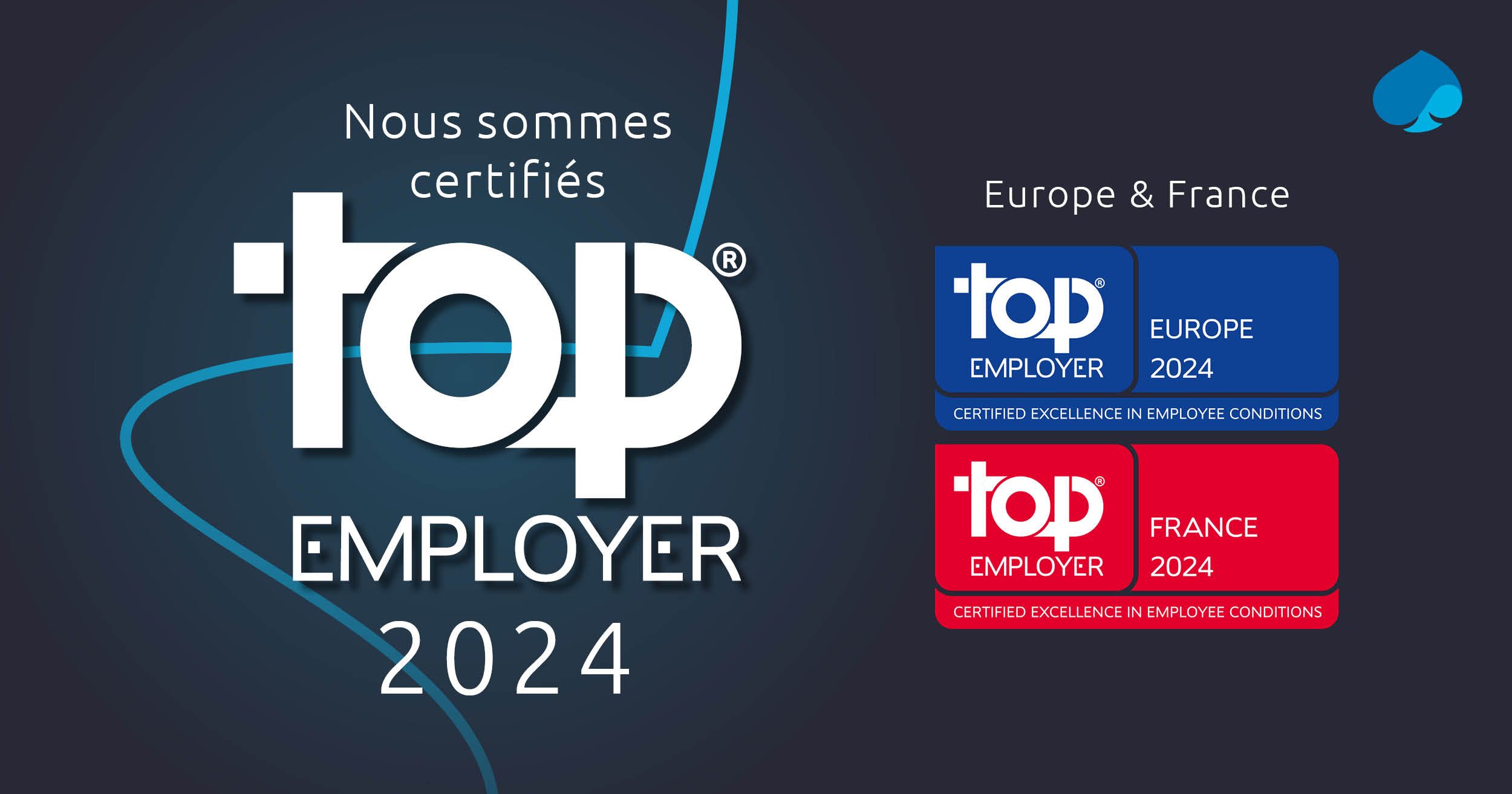 Nous sommes certifiés Top Employer 2024