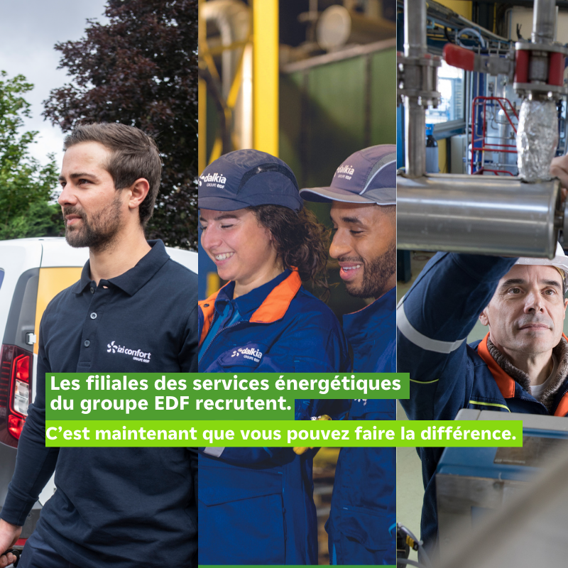 À la recherche d'une carrière porteuse de sens ? Les filiales des services énergétiques du groupe EDF recrutent.