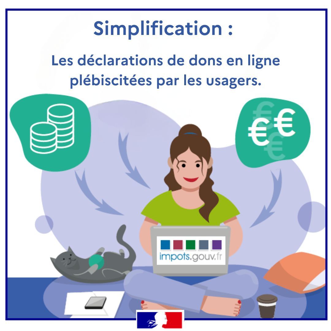 #Simplification I Les déclarations de dons en ligne plébiscitées par les usagers